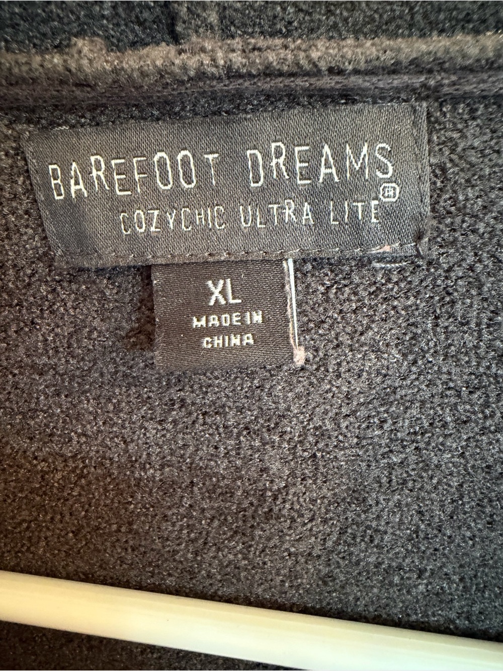 Barefoot Dreams Cozy Chic Ultra Lite Women's Charcoal Hooded Cardigan Size XL - Picture 5 of 7